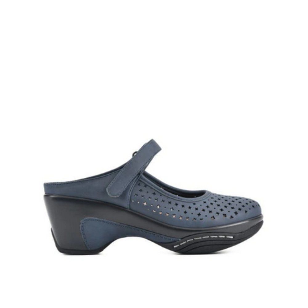 Rialto Vinto Mary Jane Clogs in Navy 411 - Picture 2 of 16